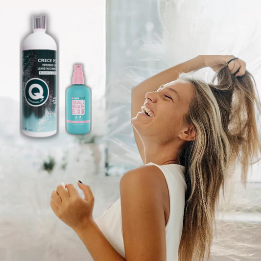 Tratamiento Duo Capilar 💆🏻‍♀️ Shampoo Biotín Anti Caída + Elixir Folículus ® [Sella y Crece]